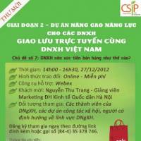 Giao lưu trực tuyến cùng Doanh nghiệp Xã hội Việt Nam (\